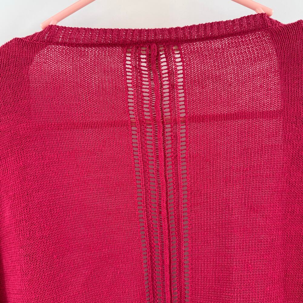 Eileen Fisher Cardigan Women's 1X NEW 100% linen knit cascade plus curvy NWOT - Picture 5 of 15